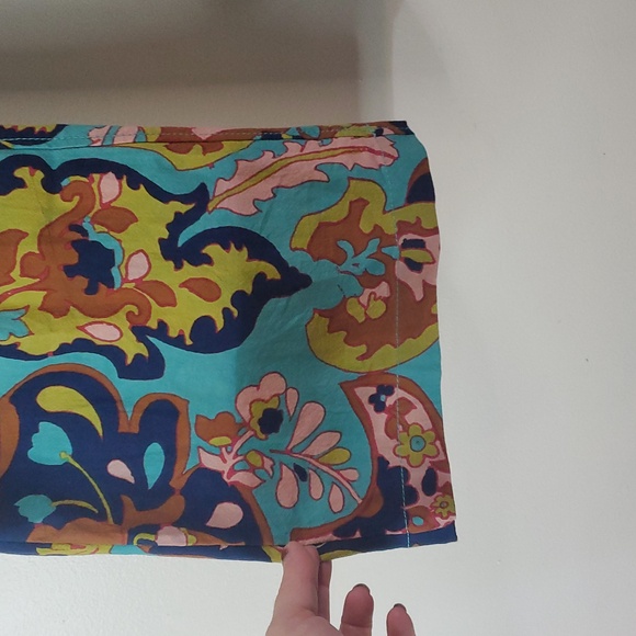 Free People Down & Out Floral Printed Flared Cotton Trousers Size 14 - Picture 4 of 15